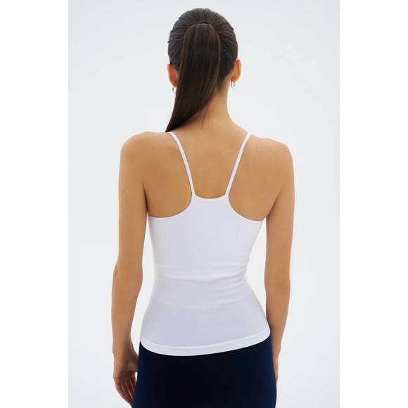 NEW SPLITS59 loren seamless waist length tank in white - Picture 3 of 3
